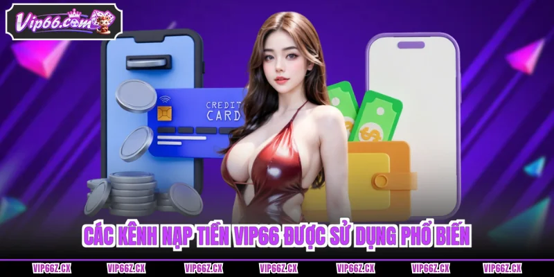 Các kênh Nạp tiền Vip66 được sử dụng phổ biến 